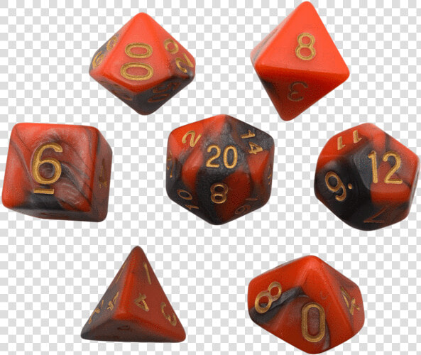 Orange And Gray Dice For D amp d   Dice  HD Png DownloadTransparent PNG