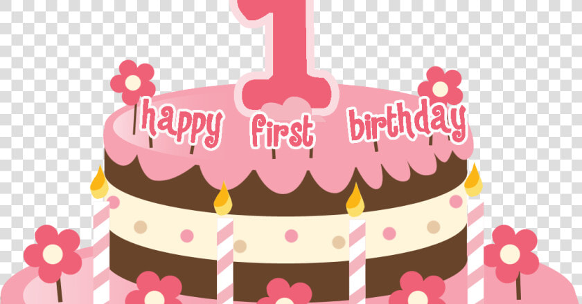 Transparent First Birthday Clipart   1st Birthday Cake Png  Png DownloadTransparent PNG