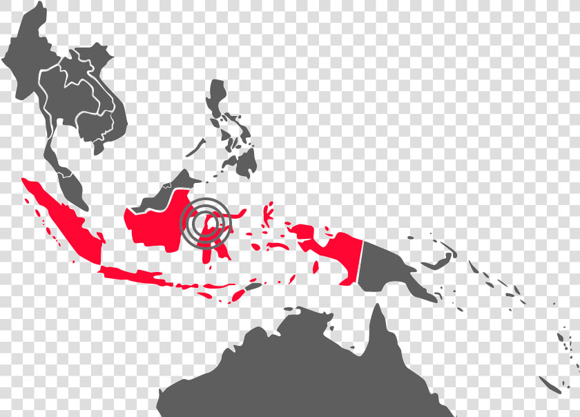 Transparent Indonesia Map Png   South East Asia Map Png  Png DownloadTransparent PNG