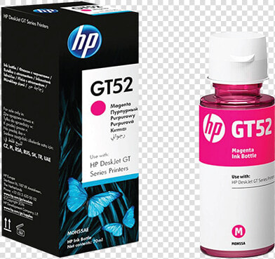 Hp Gt52 Magenta Ink Bottle   Hp Gt52 Magenta Original Ink Bottle M0h55aa  HD Png DownloadTransparent PNG