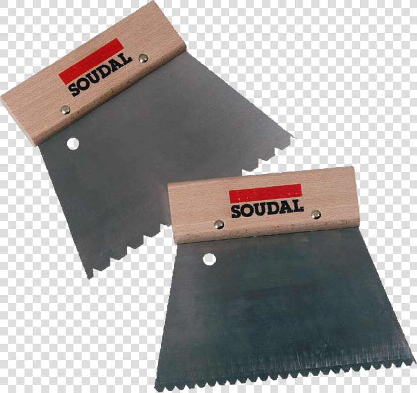 11 Notched Trowel Adhesive Spreader   Soudal  HD Png DownloadTransparent PNG