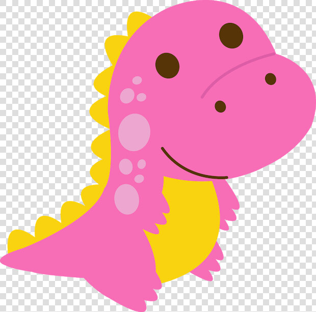 Decoração De Dinossauro Rosa Clipart   Png Download   Orange Baby Dinosaur Clip Art  Transparent PngTransparent PNG