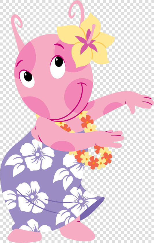 Uniqua Hawaian Dress   Move To The Music Backyardigans  HD Png DownloadTransparent PNG