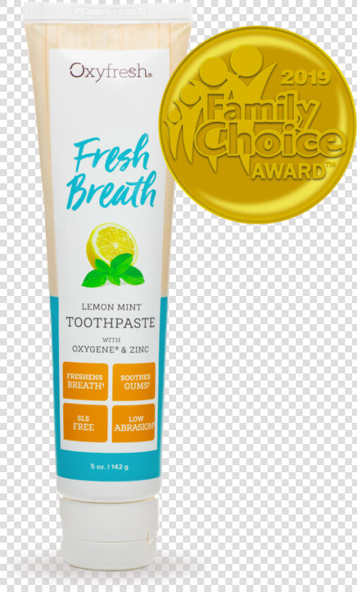 Maximum Fresh Breath Lemon Mint Toothpaste   Oxyfresh Mouthwash  HD Png DownloadTransparent PNG