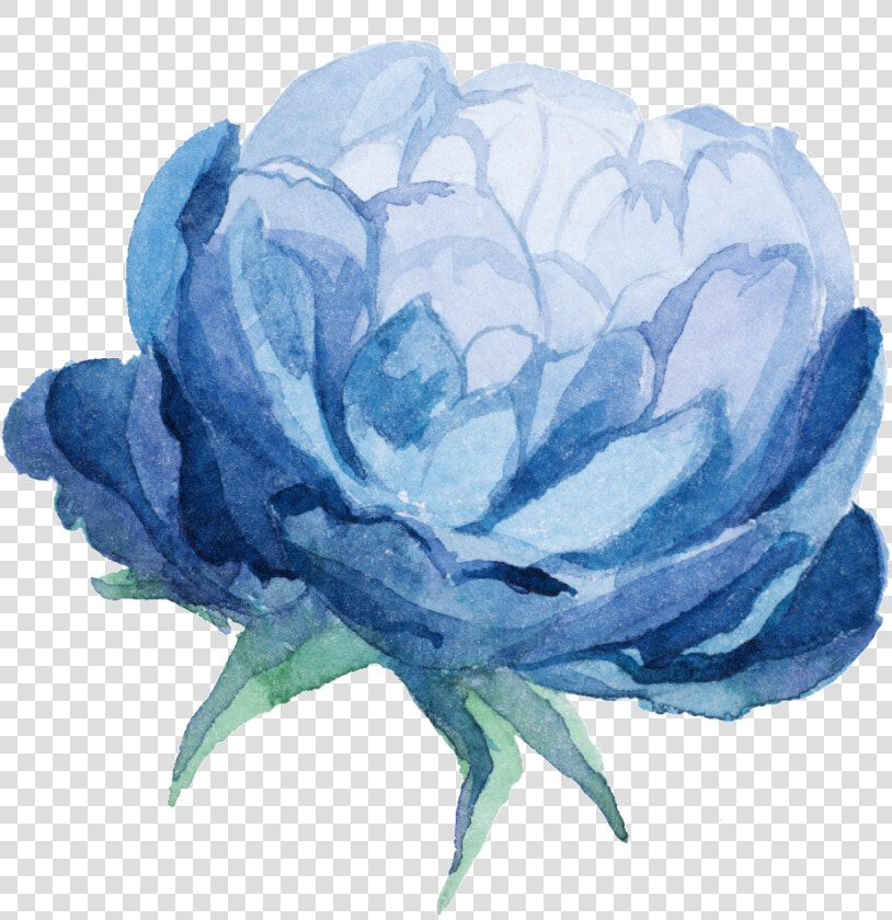 Watercolor Blue Flower Png   Blue Watercolor Flower Transparent Background  Png DownloadTransparent PNG