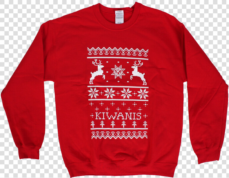 Kiwanis Ugly Holiday Sweatshirt   Long sleeved T shirt  HD Png DownloadTransparent PNG