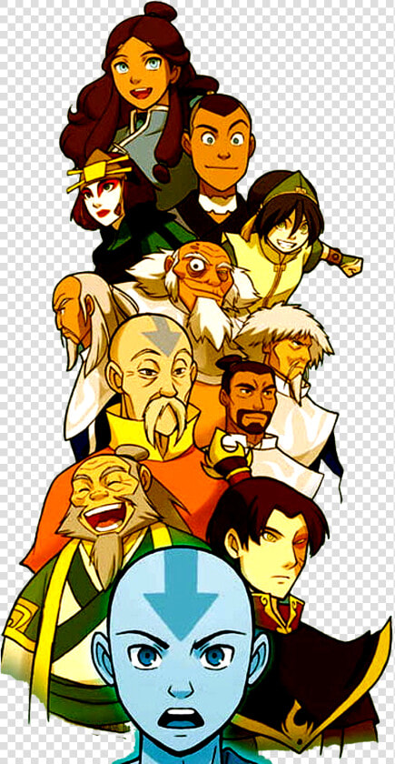 Alta From The Comics Team Avatar  Avatar Aang  Avatar   Avatar Aang Comic Design  HD Png DownloadTransparent PNG