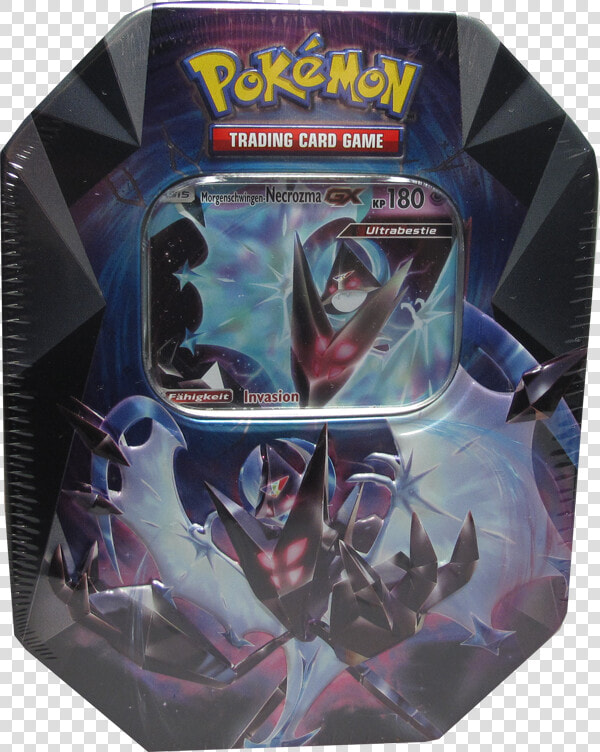 Pokemon Morgenschwingen necrozma Gx Tin Box Deutsch   Dawn Wings Necrozma Tin  HD Png DownloadTransparent PNG