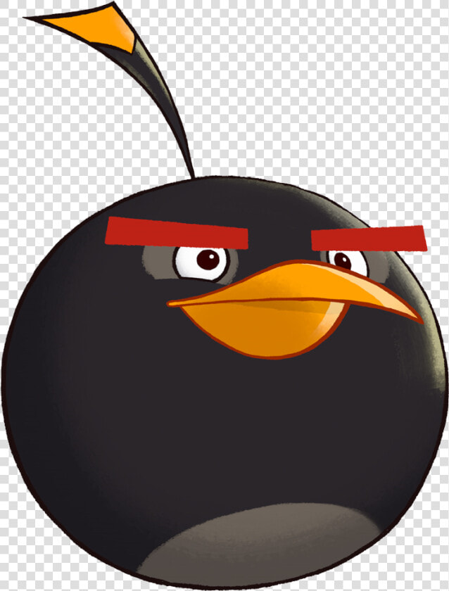 Angry Bird Bomb Png   Png Download   Angry Birds Characters Bomb  Transparent PngTransparent PNG