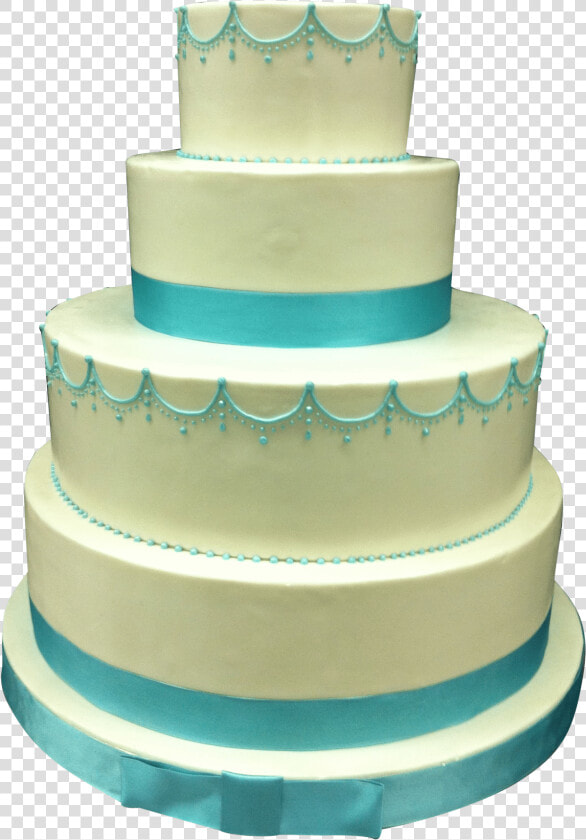 Blue Ribbon Wedding Cake   Fondant  HD Png DownloadTransparent PNG