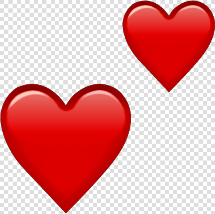 Emoji Red Hearts Png Double   Red Heart Emoji Png  Transparent PngTransparent PNG