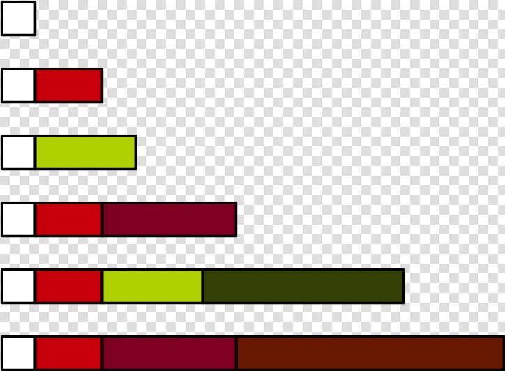 Highly Abundant Number Cuisenaire Rods 8   Super Highly Composite Numbers  HD Png DownloadTransparent PNG