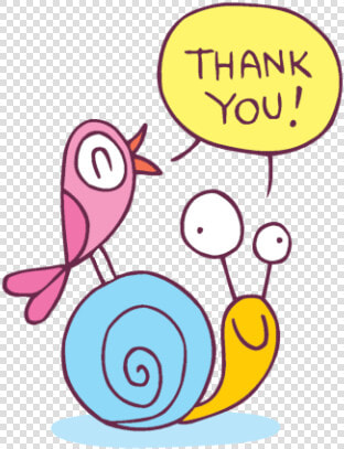 A Bird Saying Thank You While Sitting On A Snail   Thank You Snail  HD Png DownloadTransparent PNG