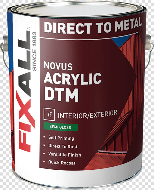 Direct To Metal Novus Acrylic Dtm Semi Gloss Novus®   Quality High Sheen Acrylic For Interior And Exterior  HD Png DownloadTransparent PNG