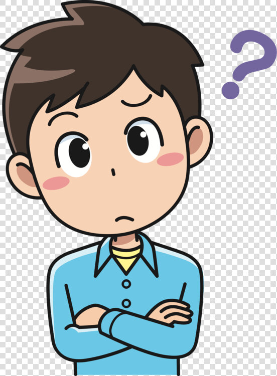 Transparent Perplexed Clipart   Boy Thinking Clipart  HD Png DownloadTransparent PNG