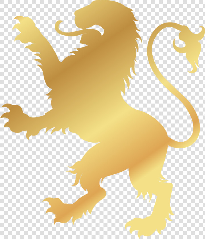 Lion Png Gold   Gold Transparent Lion Logo Png  Png DownloadTransparent PNG