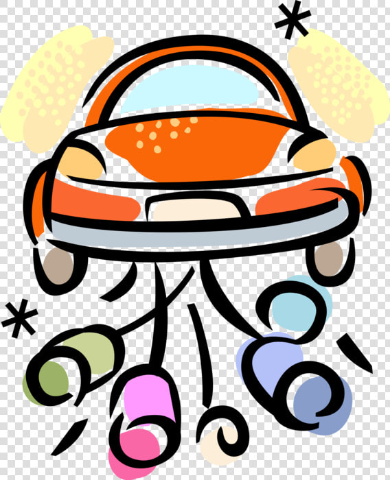 Vector Illustration Of Just Married Honeymoon Automobile  HD Png DownloadTransparent PNG