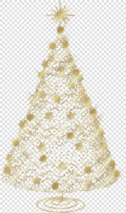 Christmas Tree Clip Art Transparent Background   Christmas Gold Tree Png  Png DownloadTransparent PNG