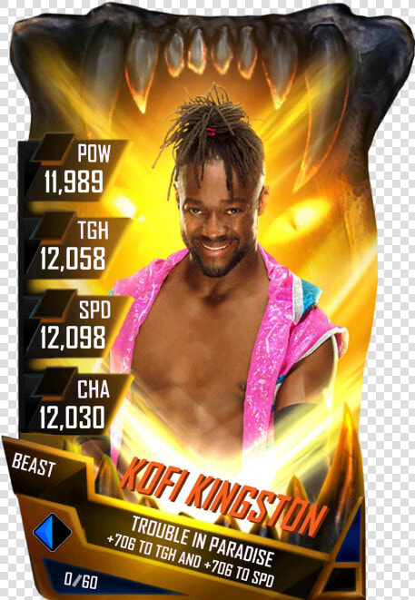 Wwe Supercard Beast Kofi Kingston  HD Png DownloadTransparent PNG