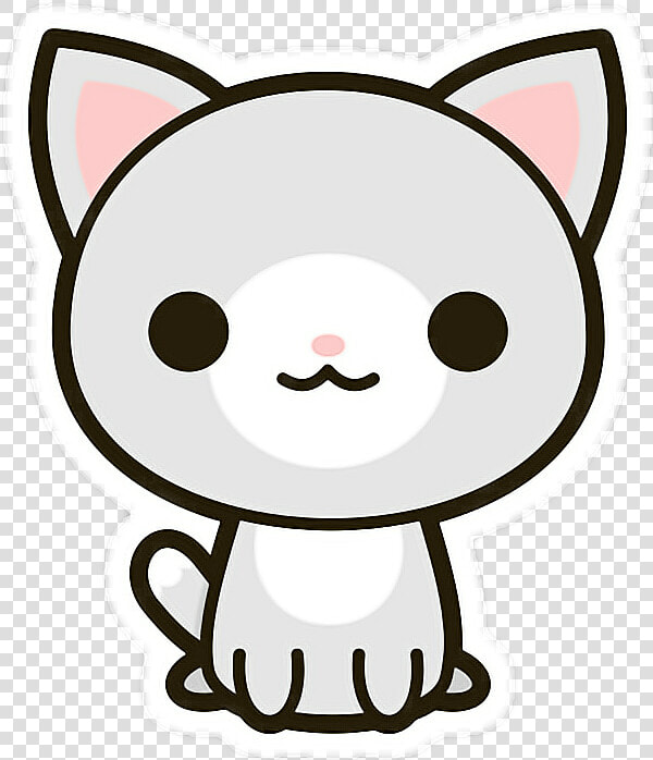  stickersalma  png  pngkawaii  cat  kitty  gatito  gato   Kawaii Dibujos De Gatos  Transparent PngTransparent PNG