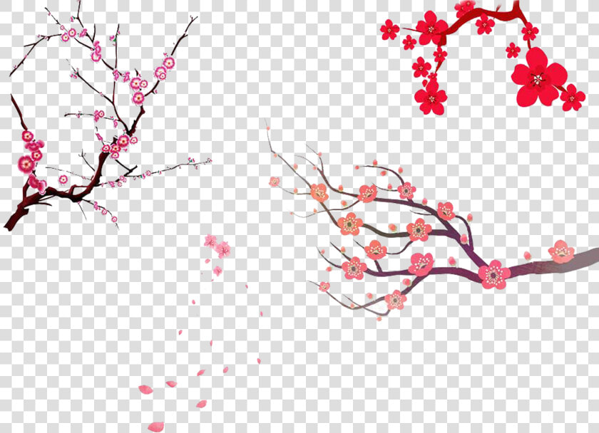 Cherry Blossom Tree Branch Png   Simple Cherry Blossom Tree  Transparent PngTransparent PNG