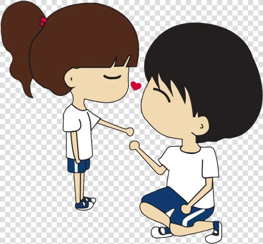  novios  enamorados  freetoedit   Best Cartoon Couple Love  HD Png DownloadTransparent PNG