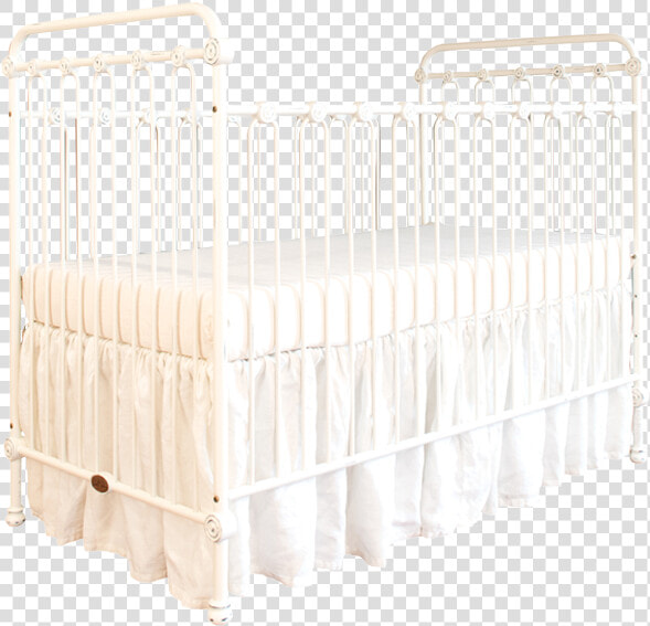 24 7 Sidekick   Distressed White Metal Crib  HD Png DownloadTransparent PNG