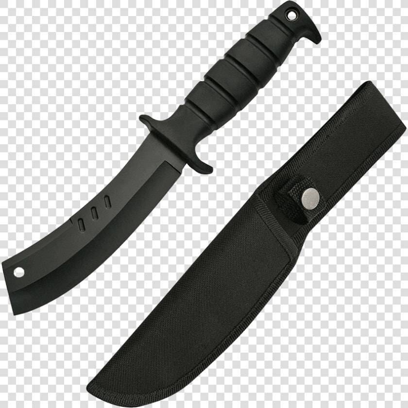 11 Inch Combat Cleaver Knife   Rubber Knife Handle  HD Png DownloadTransparent PNG