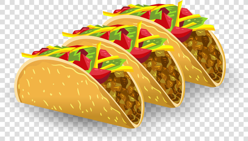 Dessert Junk Food Clipart   Tacos Vector  HD Png DownloadTransparent PNG