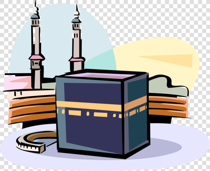 Vector Illustration Of Grand Kaaba Islam Sacred Mosque    Kaaba Clipart  HD Png DownloadTransparent PNG