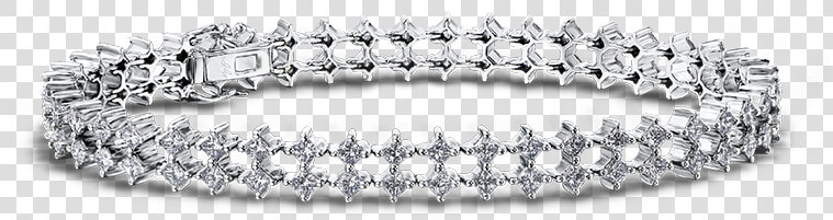 Shimansky My Girl Double Row Diamond Bracelet   Diamond Bracelet For Girl  HD Png DownloadTransparent PNG