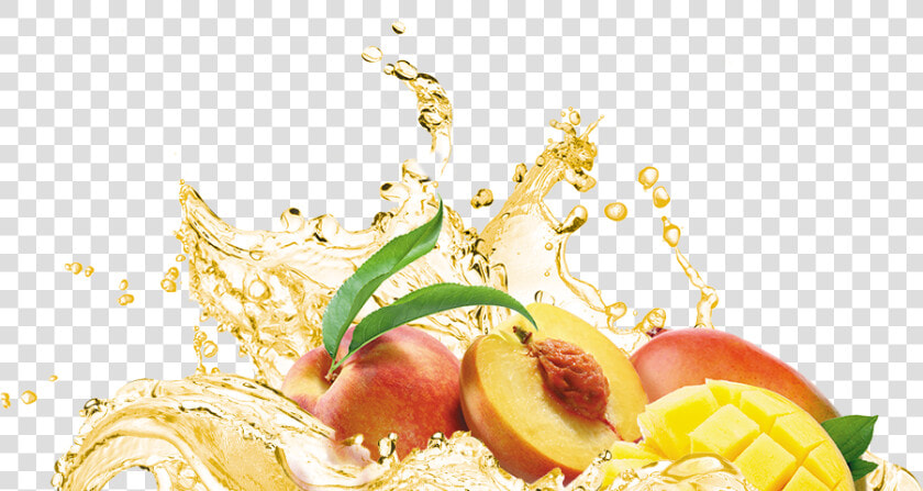 Splash Peach Mango   Mix Fruit Splash Png  Transparent PngTransparent PNG