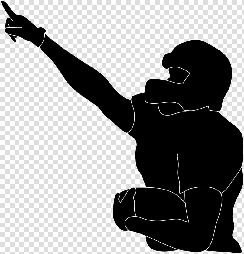 Silhouette American Football Nfl   American Football Player Clipart Png Transparent  Png DownloadTransparent PNG