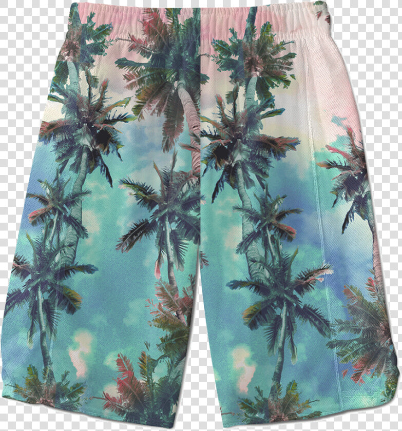 Palm Sunset Shorts   Board Short  HD Png DownloadTransparent PNG