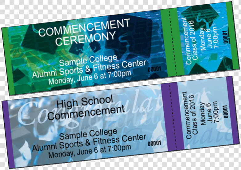 Transparent Ticket Stub Png   Sample Tickets For Graduation Ceremony  Png DownloadTransparent PNG