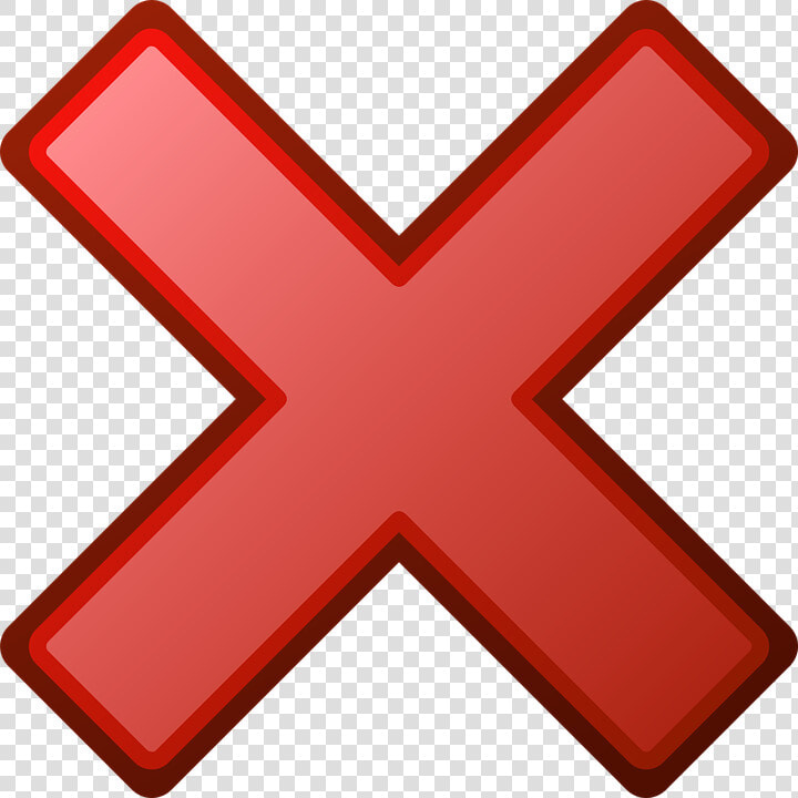 Red  Cross  Error  Crossed  Wrong  Incorrect  Marking   Cross Clip Art  HD Png DownloadTransparent PNG