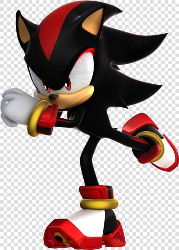 Action Character figurine sonic The Hedgehog clip Art carmine style   Sonic Forces Shadow Running  HD Png DownloadTransparent PNG