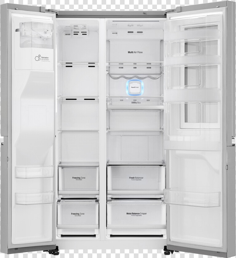 Lg American Style Fridge Freezer Gsx960nsvz Instaview   Lg Gsx 961 Neaz  HD Png DownloadTransparent PNG