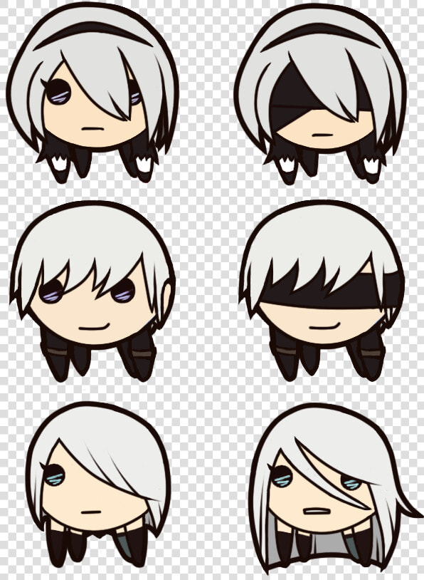 Eye Face Facial Expression Nose Smile Head Fashion   Nier Automata Icon Png  Transparent PngTransparent PNG