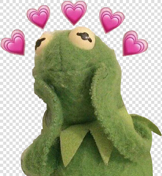  kermit  wholesome  meme  greenaesthetic  love  freetoedit   Kermit The Frog Meme Hearts  HD Png DownloadTransparent PNG