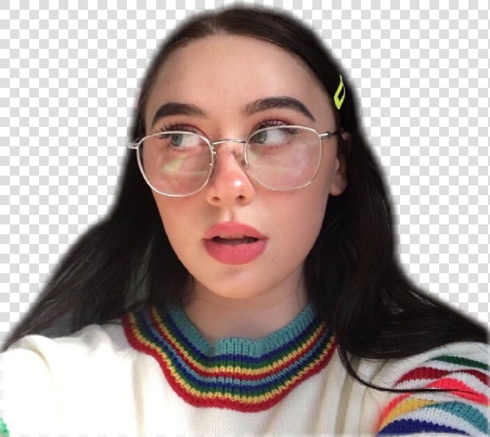  aesthetic  girl  png  cz  sticker  aestheticgirl  ily   Girl With Glasses Aesthetic  Transparent PngTransparent PNG