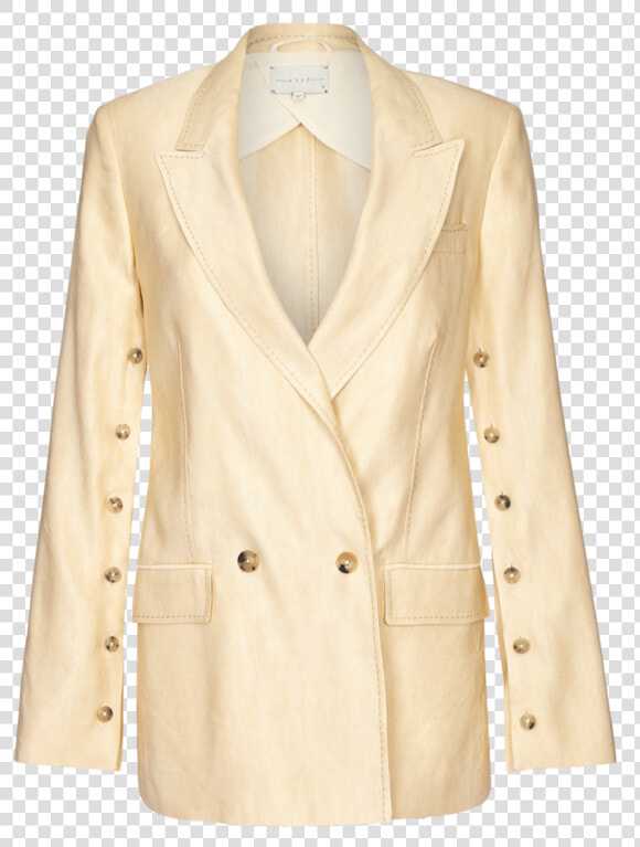 The Nora Double Breasted Linen Viscose Blazer Class   Pocket  HD Png DownloadTransparent PNG