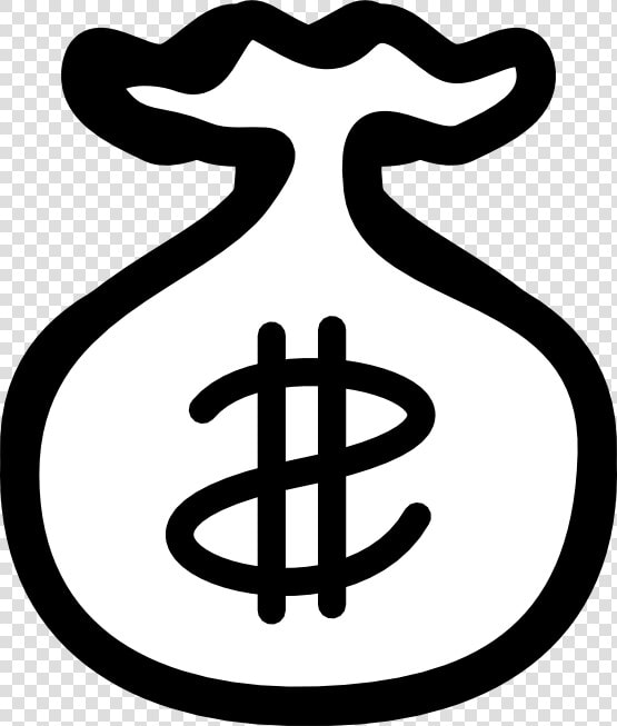 Money Bags Clipart Black And White Png Library Stock   Money Clip Art Black  Transparent PngTransparent PNG