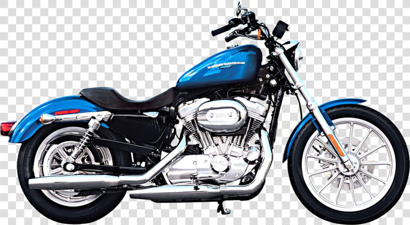 Harley Davidson Blue   2007 Harley Davidson Sportster 883 Low  HD Png DownloadTransparent PNG