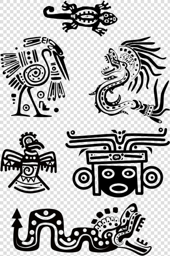 Tattoo Ancient Maya Egypt Animals Symbol Aztec Clipart   Mexican Design Elements  HD Png DownloadTransparent PNG