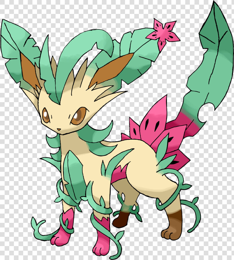 Dratini Drawing Evolutions Eevee   De Pokemon Leafeon Mega Evolution  HD Png DownloadTransparent PNG