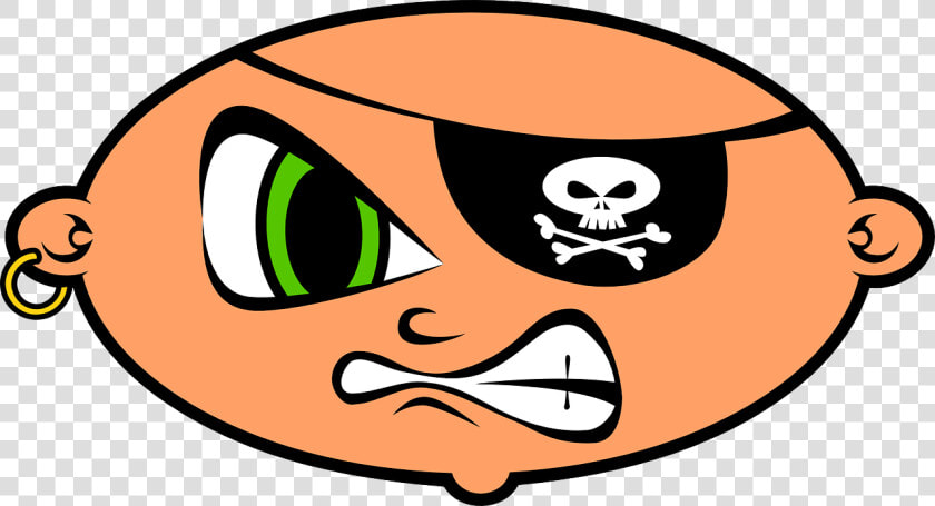 Pirate  Angry  Emoticon  Smiley  Smilies  Head   Clipart Mean  HD Png DownloadTransparent PNG