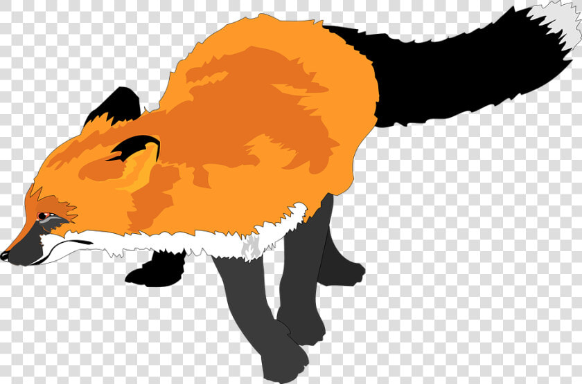 Fox 3 Free Vector 4vector   Fox Running Clipart  HD Png DownloadTransparent PNG