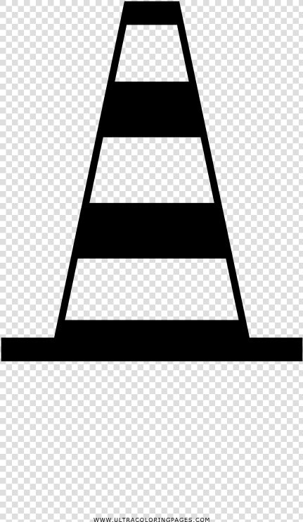 Traffic Cone Coloring Page   Desenho De Cone De Transito Para Colorir  HD Png DownloadTransparent PNG