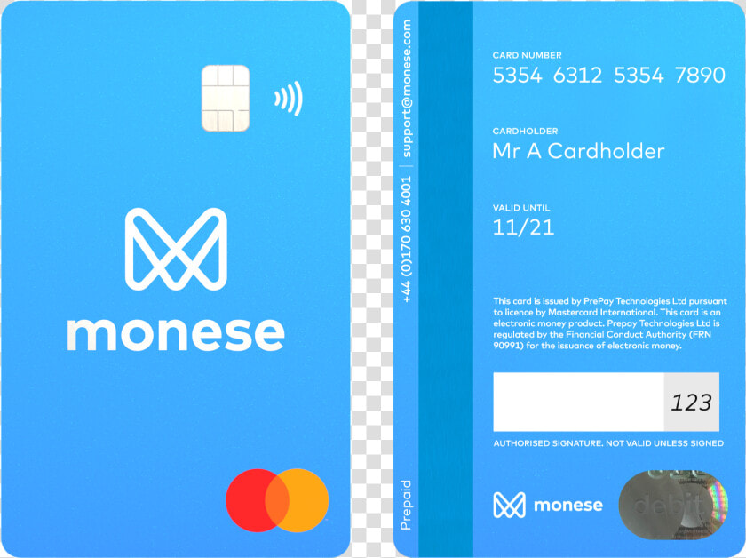 Monese Debit Card  HD Png DownloadTransparent PNG